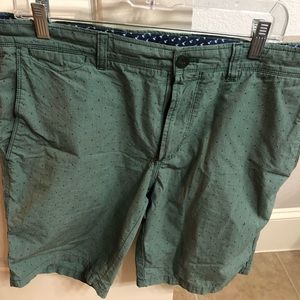 Banana Republic Green Flat Front Shorts